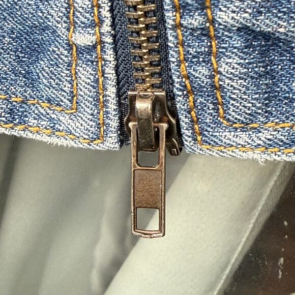 VTG Ezra Fitch Womens Blue Distressed Y2K 90s Abercrombie Denim Jacket Sz S NWOT - Picture 8 of 11